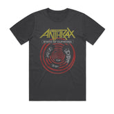 ANTHRAX - SOE on Tour - Faded Black T-shirt